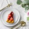 10 Count Scalloped Snow White Paper Plates for Elegant Party and Event Dining 10.5 Inch